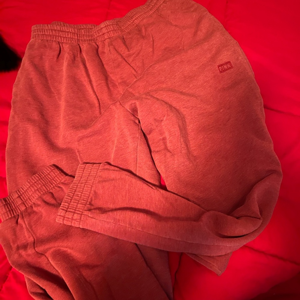 Pink maroon sweatpants